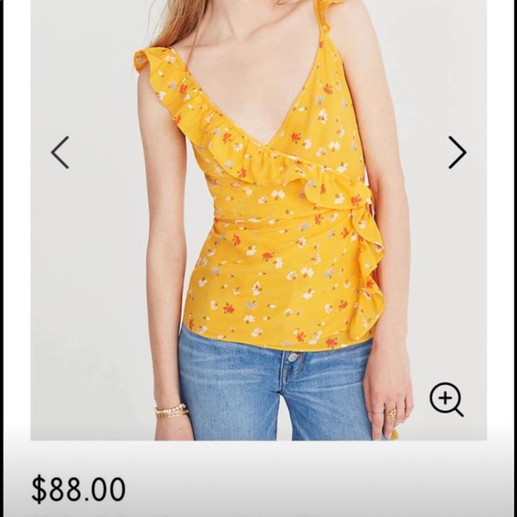 Madewell Tops - MADEWELL YELLOW TOP
